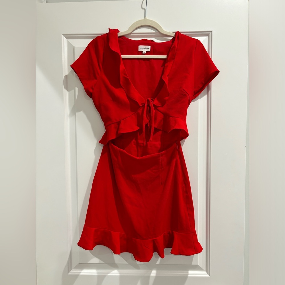 Superdown Mercy Mini Dress Red
